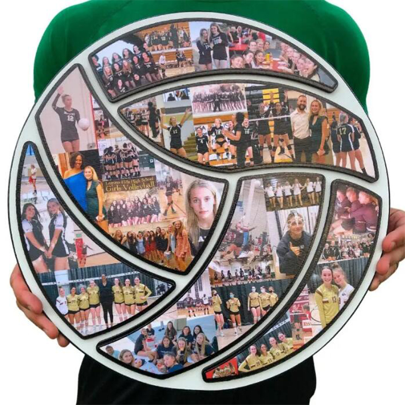 Personalized Custom Photo Collage Volleyball Photo Frame